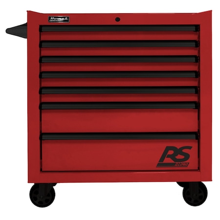 Homak 36in RS PRO 7 DWR ROLLING CABINET-RED RD04036070